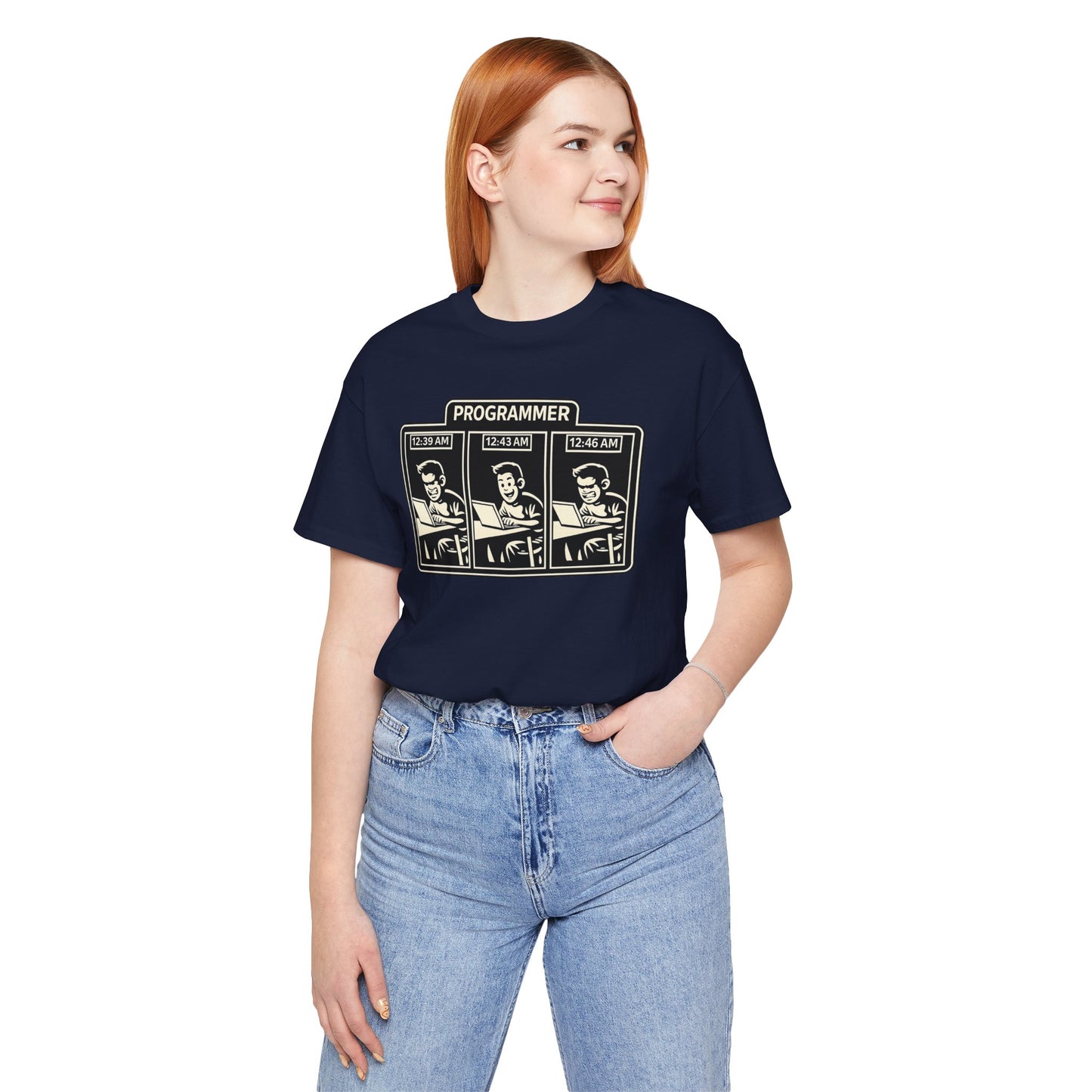 Programmer Timeline, Late Night Coding | Unisex Developer T-Shirt