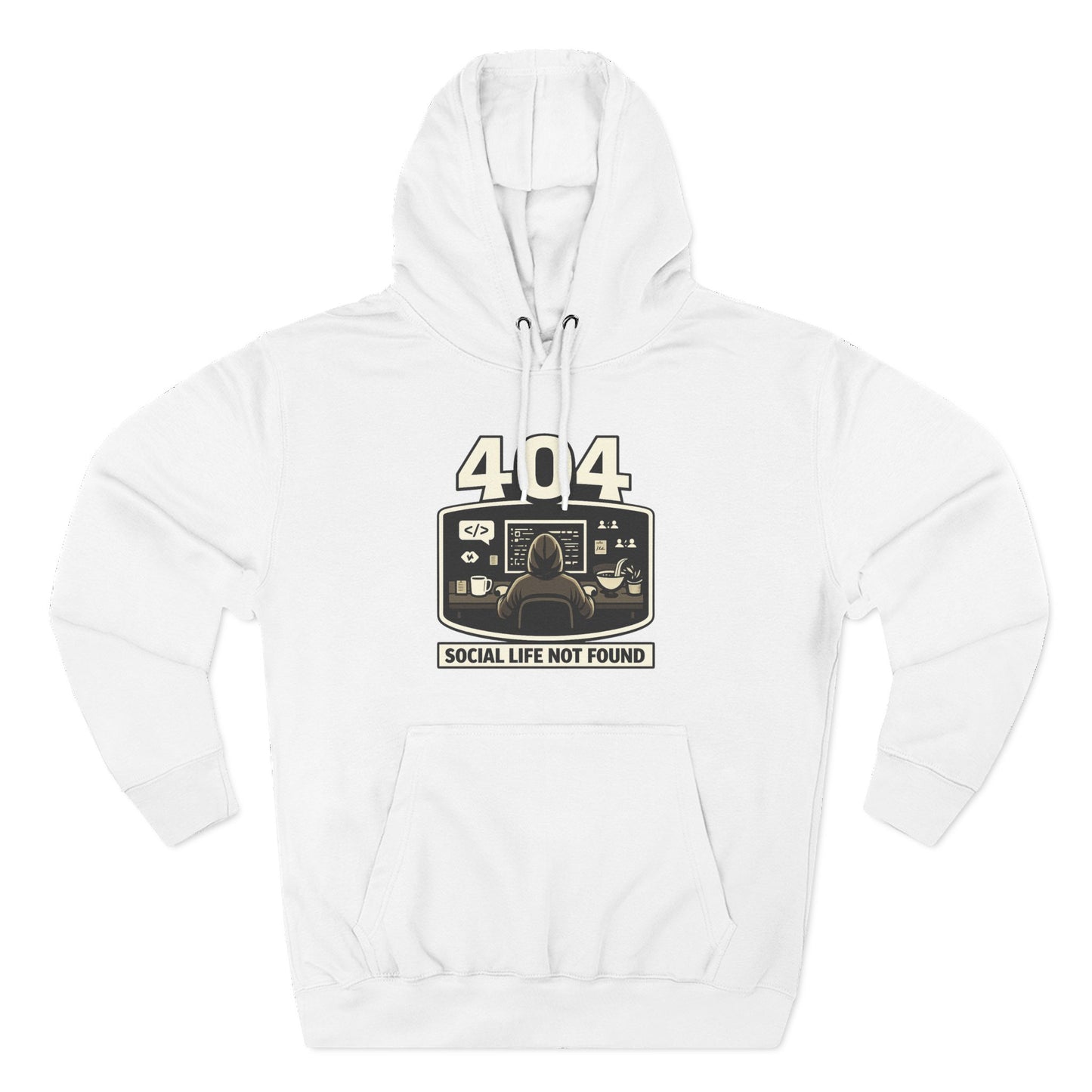 404 Social Life Not Found | Unisex Developer Hoodie