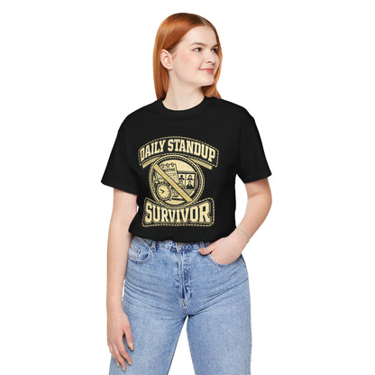 Daily Standup Survivor | Unisex Developer T-Shirt