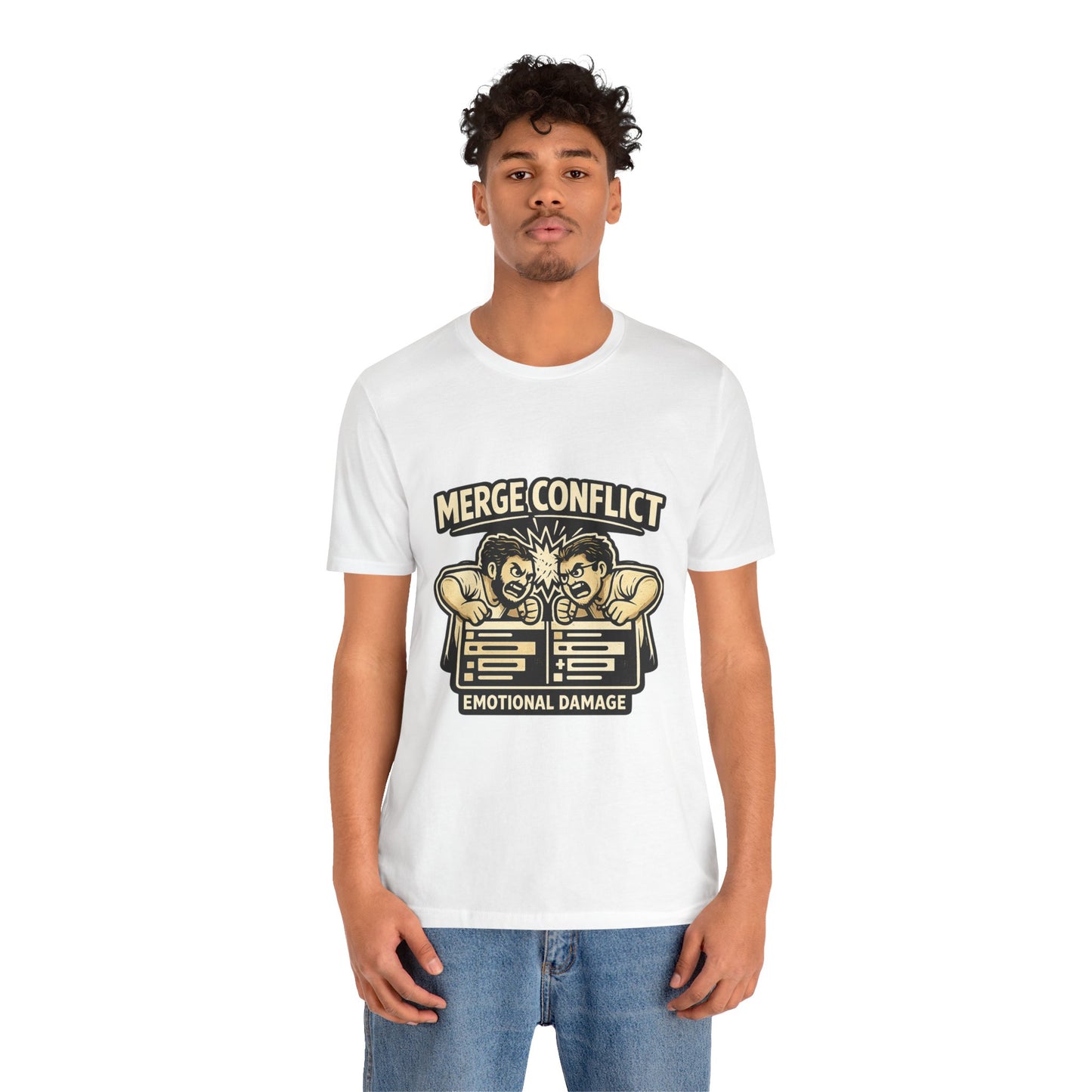 Merge Conflict, Emotional Damage | Unisex Developer T-Shirt