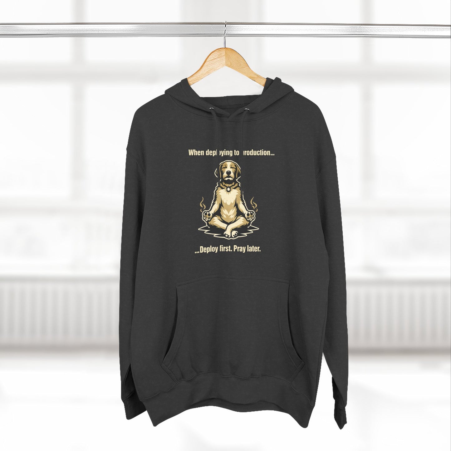 Deploy Fast, Pray Later | Unisex Developer Hoodie