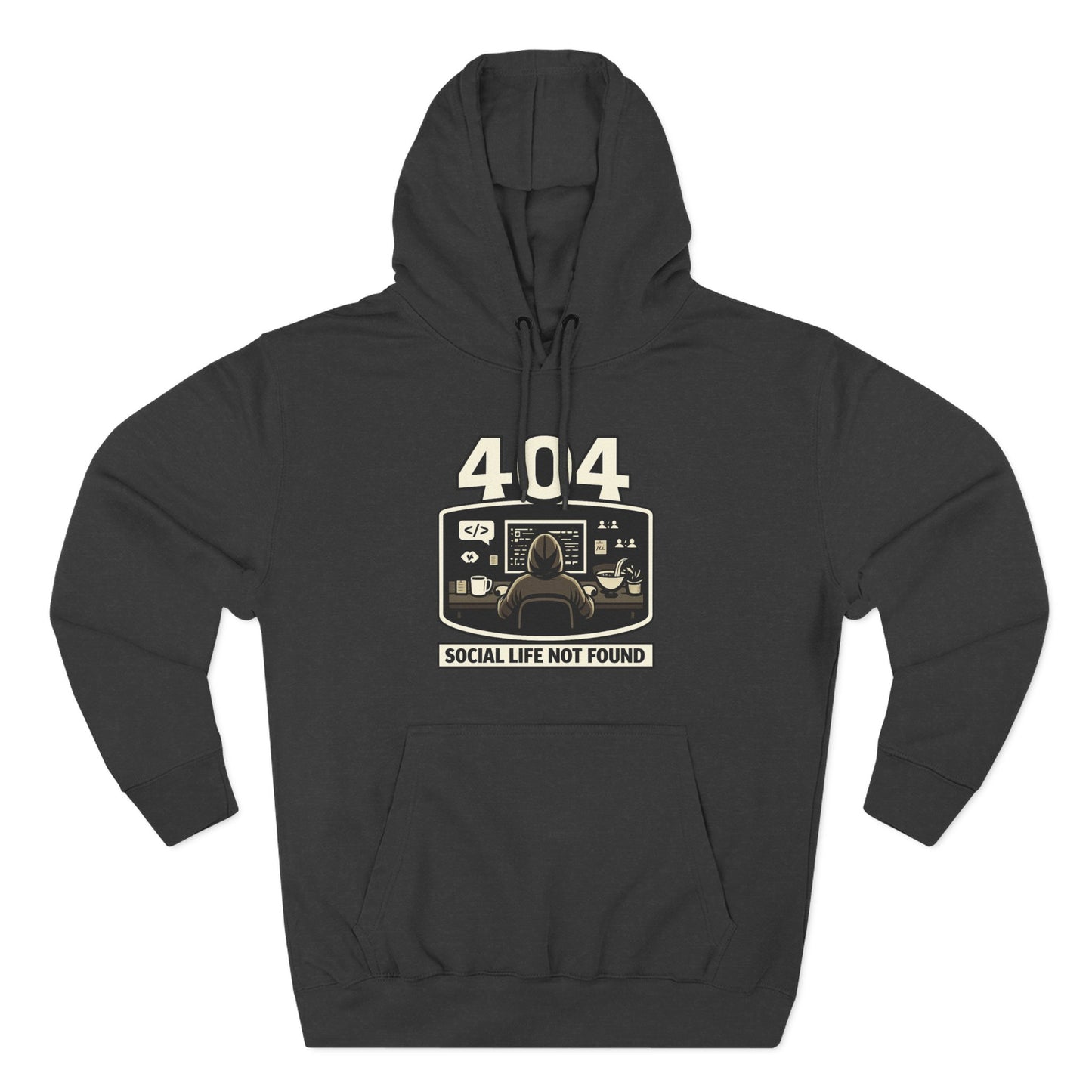 404 Social Life Not Found | Unisex Developer Hoodie