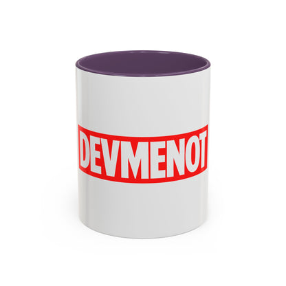 DevMeNot Logo | Developer Coffee Mug