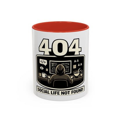 404 Social Life Not Found | Developer Coffee Mug
