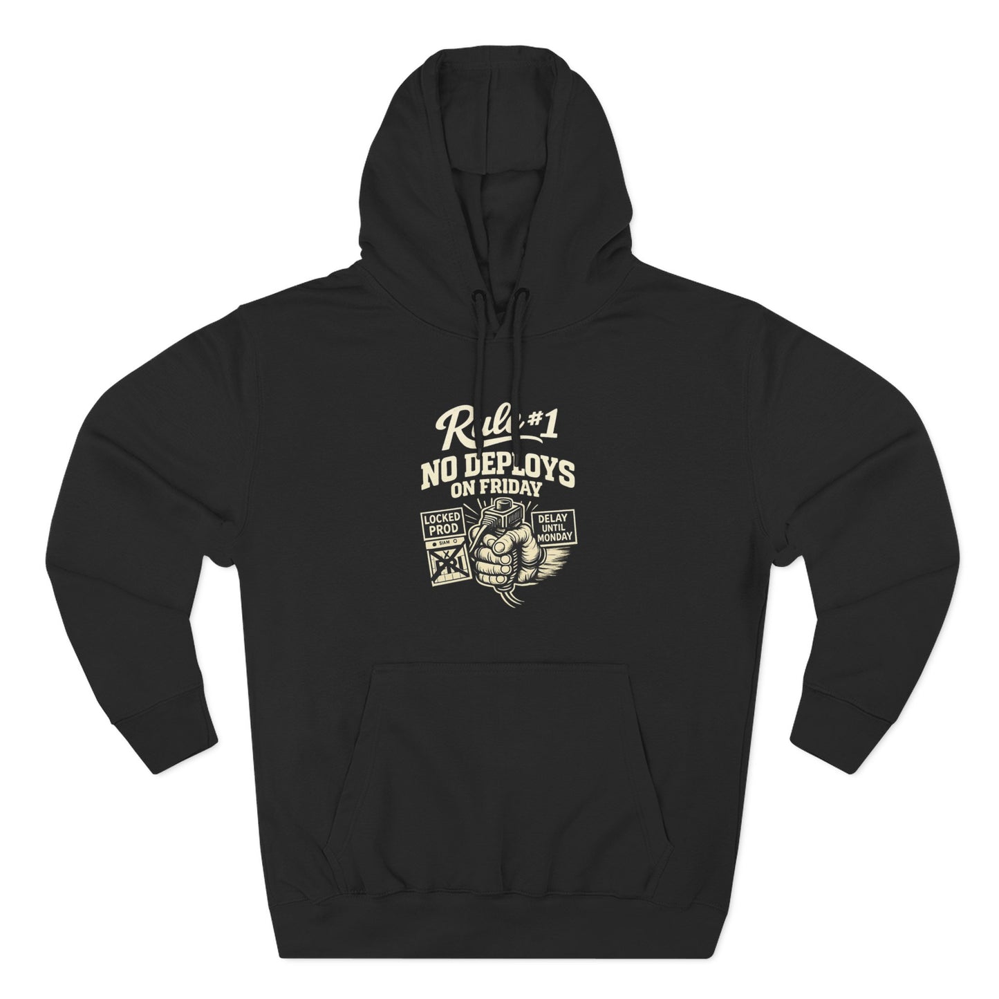 Rule 1 No Deploys on Friday | Unisex Developer Hoodie