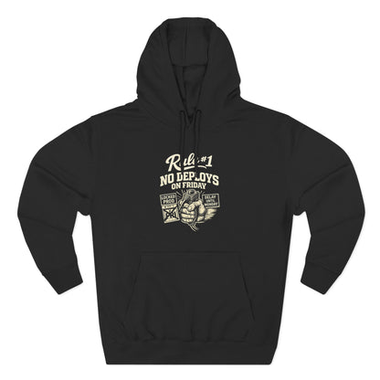 Rule 1 No Deploys on Friday | Unisex Developer Hoodie