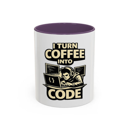 I Turn Coffee Into Code | Developer Coffee Mug