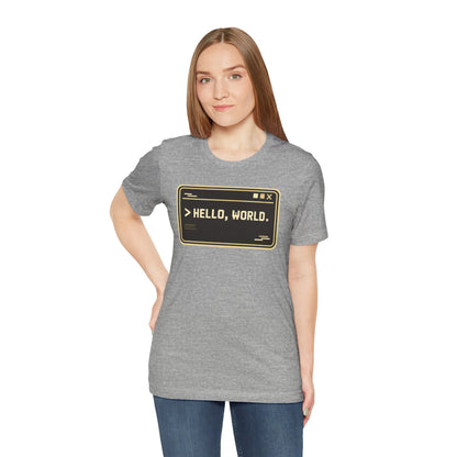 Hello World, Terminal | Unisex Developer T-Shirt