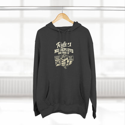 Rule 1 No Deploys on Friday | Unisex Developer Hoodie