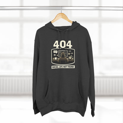 404 Social Life Not Found | Unisex Developer Hoodie