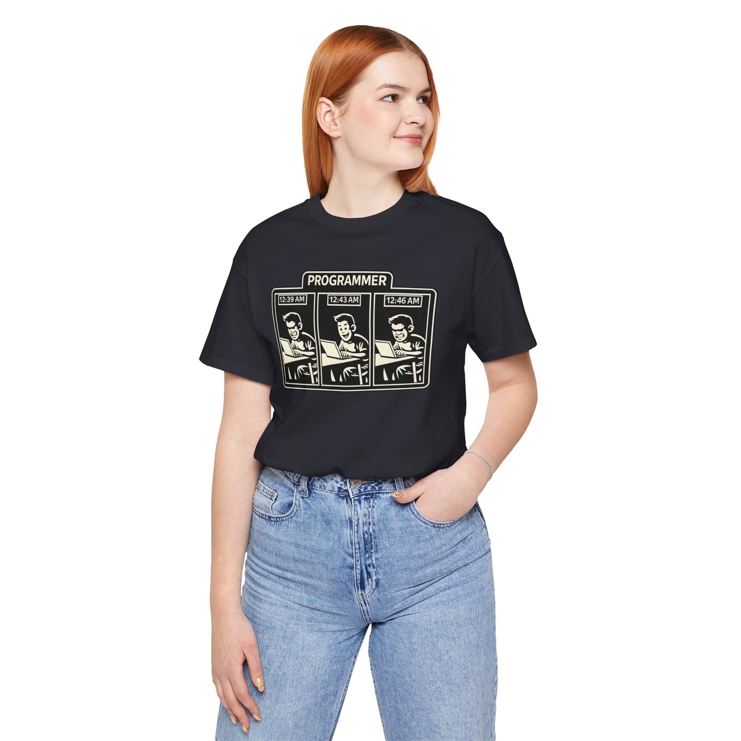 Programmer Timeline, Late Night Coding | Unisex Developer T-Shirt