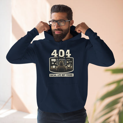 404 Social Life Not Found | Unisex Developer Hoodie