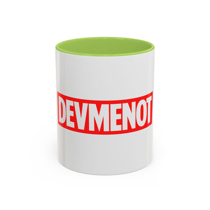 DevMeNot Logo | Developer Coffee Mug