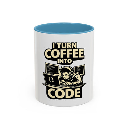 I Turn Coffee Into Code | Developer Coffee Mug