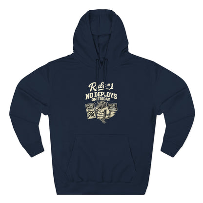 Rule 1 No Deploys on Friday | Unisex Developer Hoodie