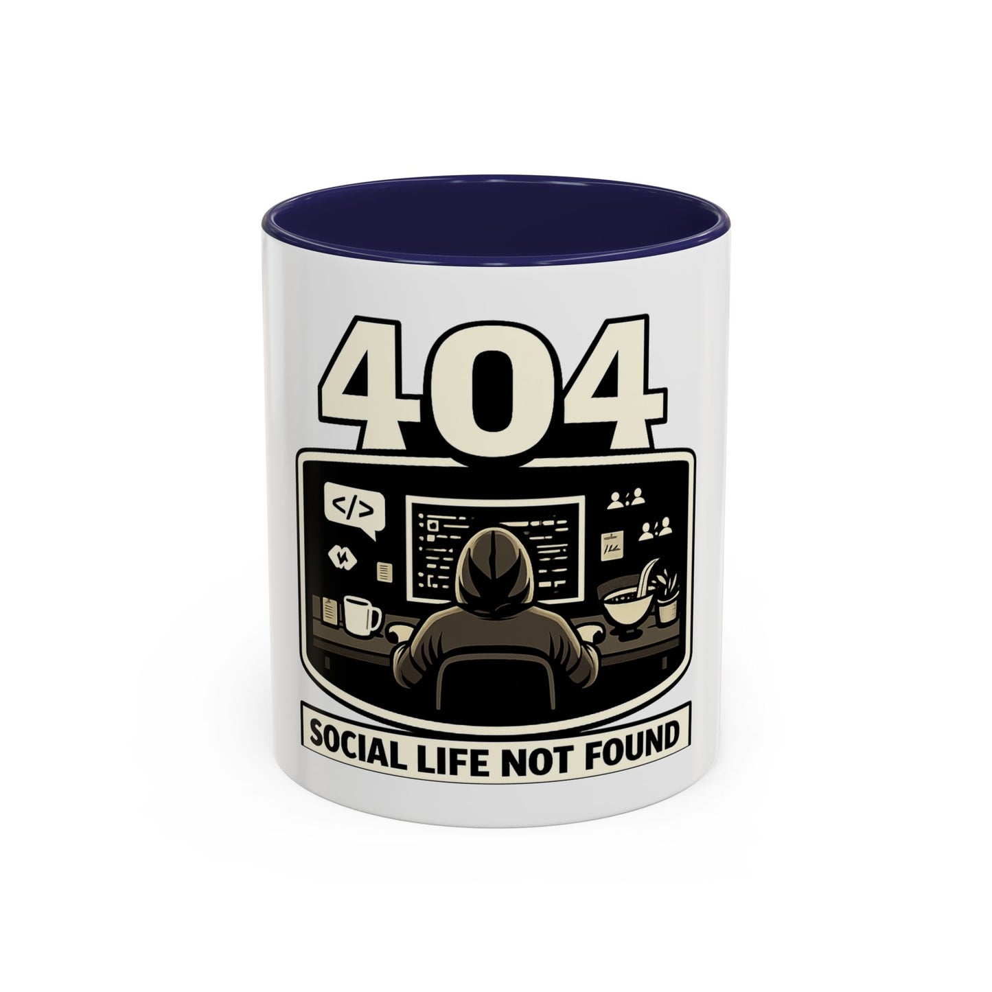 404 Social Life Not Found | Developer Coffee Mug