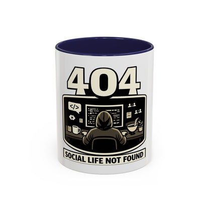 404 Social Life Not Found | Developer Coffee Mug