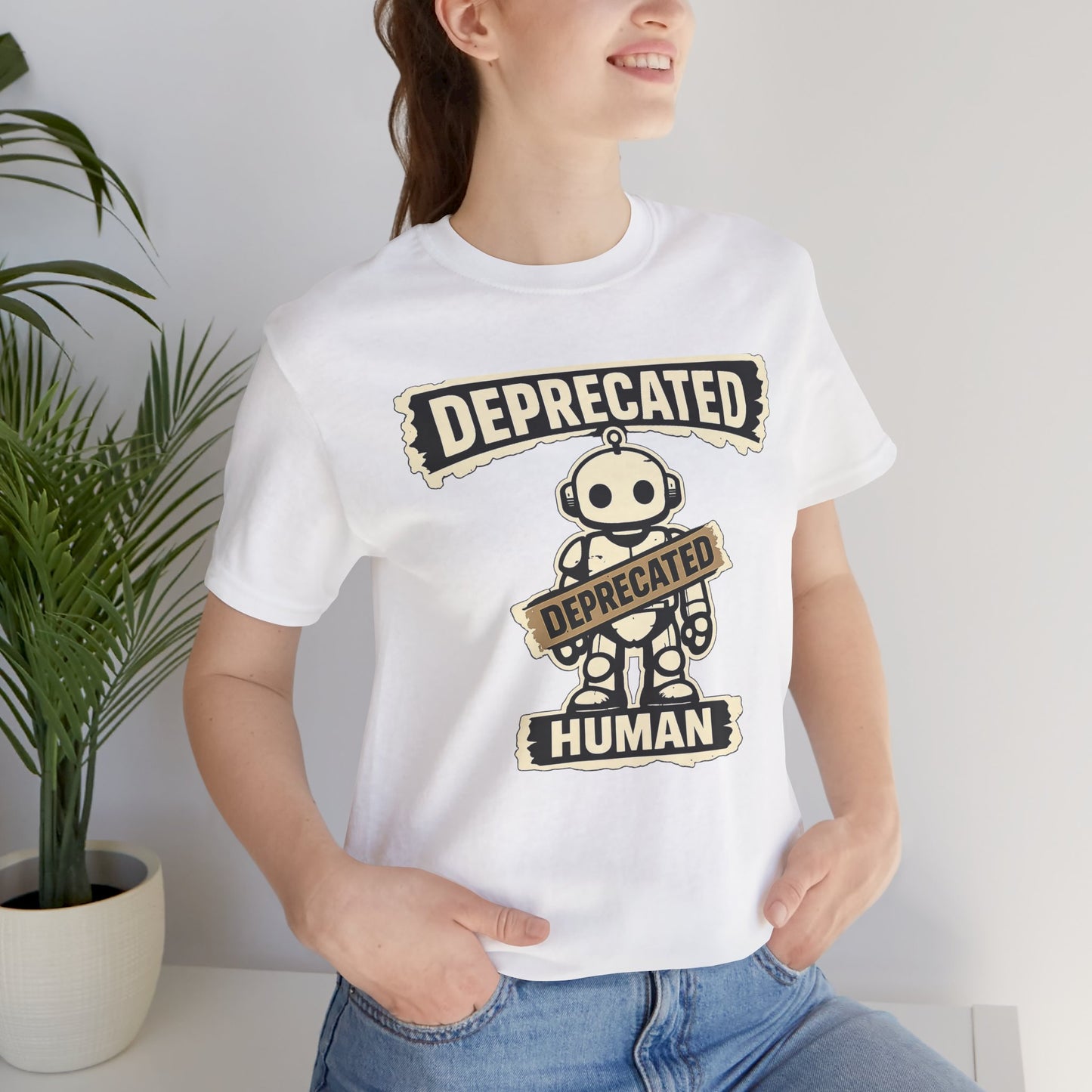 Deprecated Human, AI Era | Unisex Developer T-Shirt
