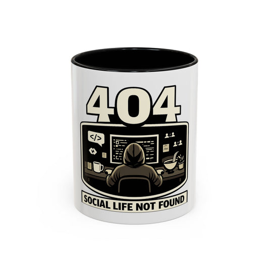 404 Social Life Not Found | Developer Coffee Mug