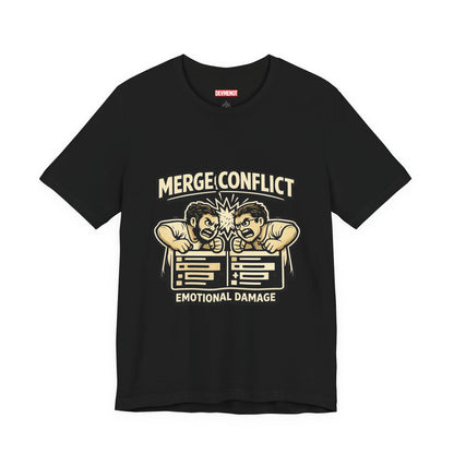 Merge Conflict, Emotional Damage | Unisex Developer T-Shirt