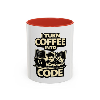 I Turn Coffee Into Code | Developer Coffee Mug