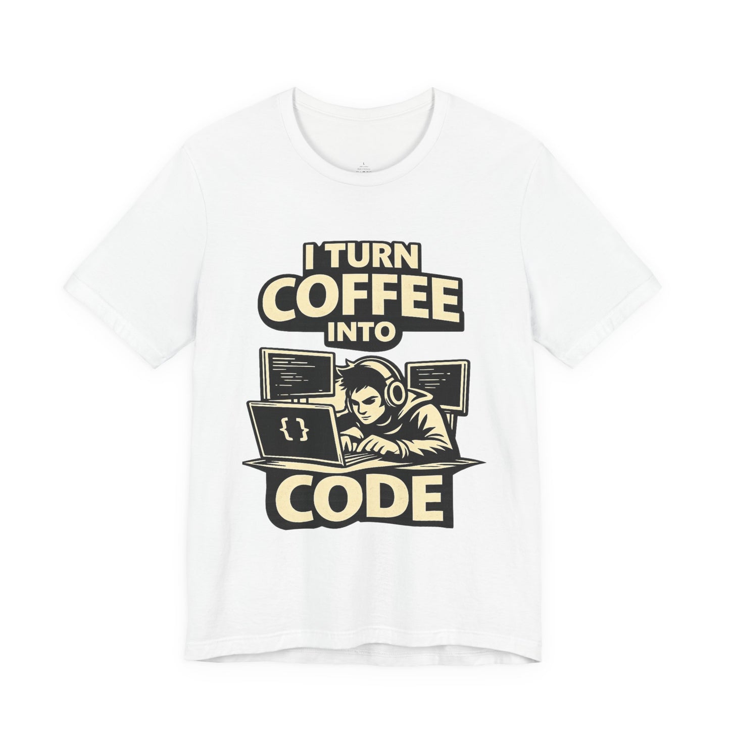 I Turn Coffee Into Code | Unisex Developer T-Shirt