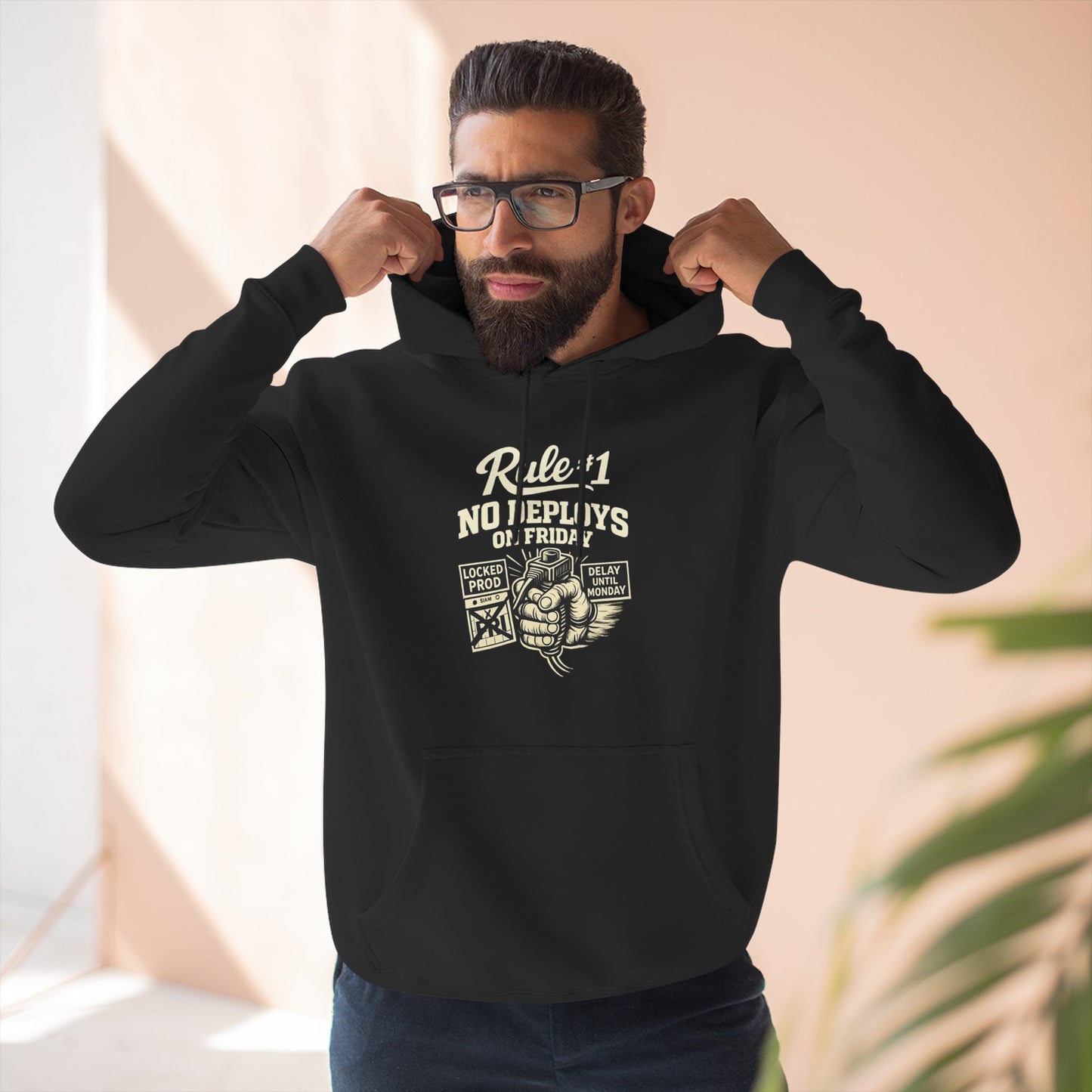 Rule 1 No Deploys on Friday | Unisex Developer Hoodie
