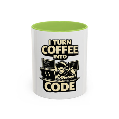 I Turn Coffee Into Code | Developer Coffee Mug