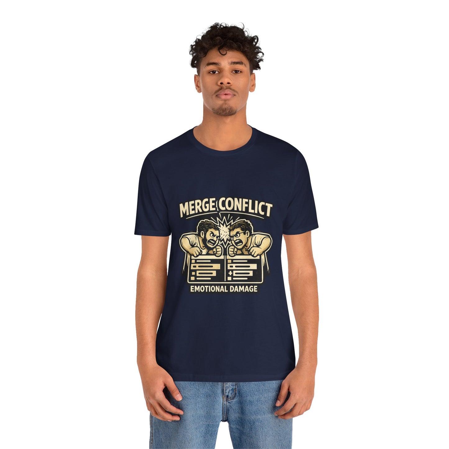 Merge Conflict, Emotional Damage | Unisex Developer T-Shirt