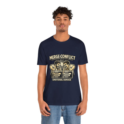 Merge Conflict, Emotional Damage | Unisex Developer T-Shirt