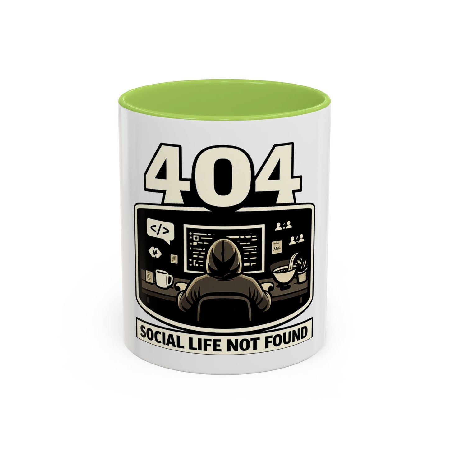 404 Social Life Not Found | Developer Coffee Mug