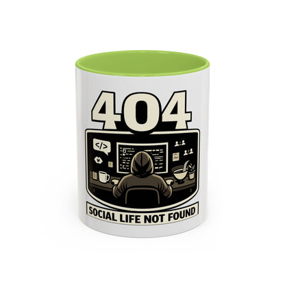 404 Social Life Not Found | Developer Coffee Mug