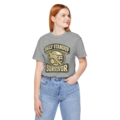 Daily Standup Survivor | Unisex Developer T-Shirt