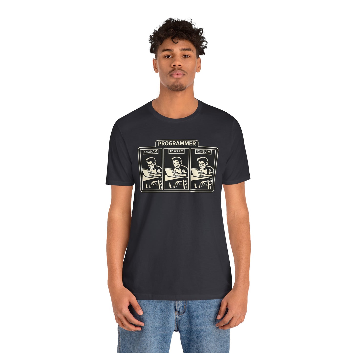 Programmer Timeline, Late Night Coding | Unisex Developer T-Shirt