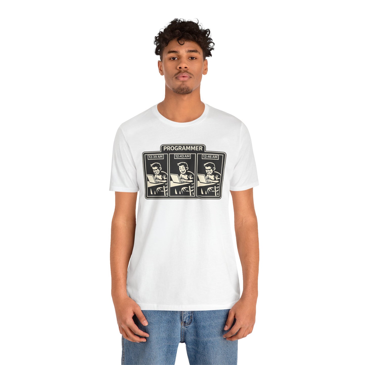 Programmer Timeline, Late Night Coding | Unisex Developer T-Shirt