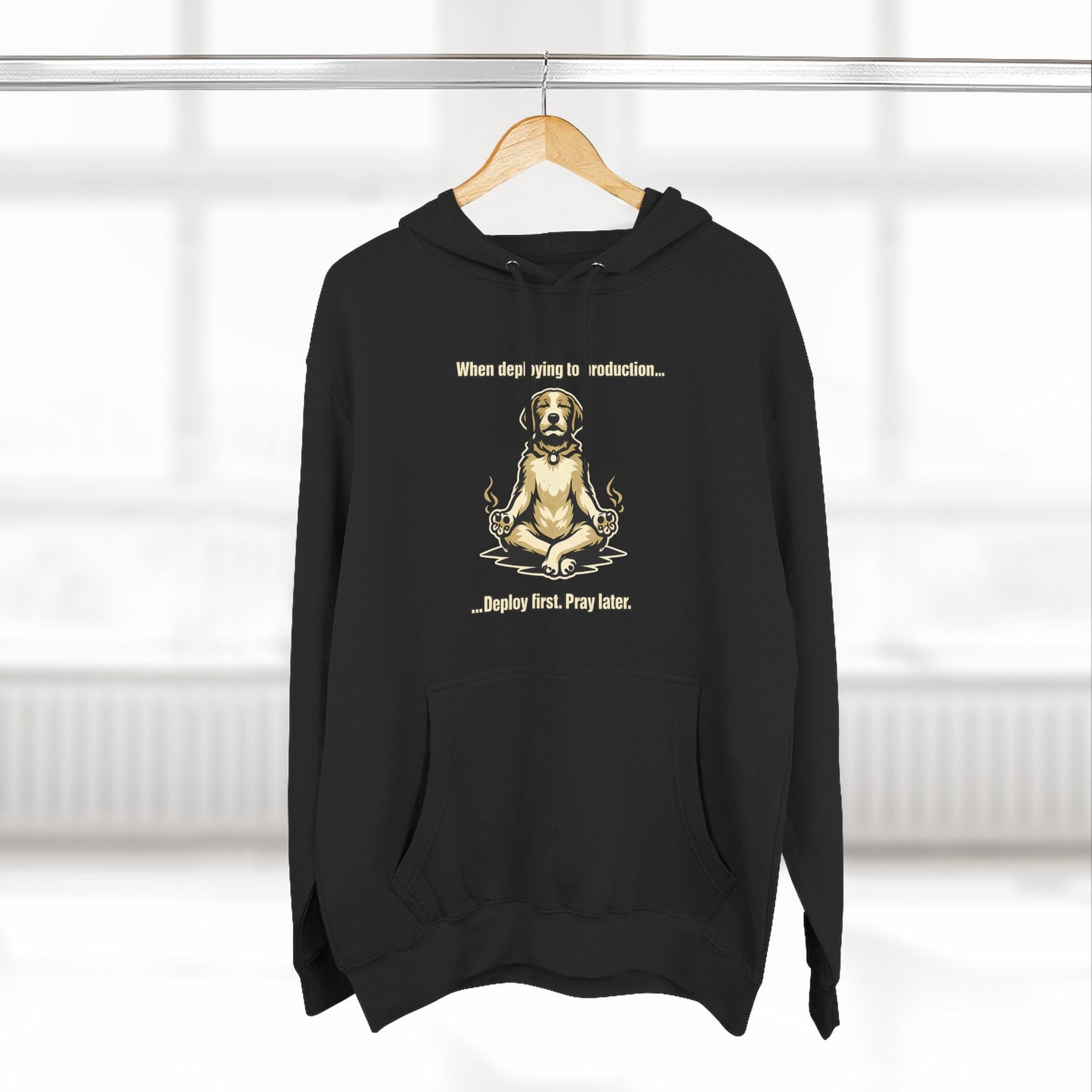 Deploy Fast, Pray Later | Unisex Developer Hoodie