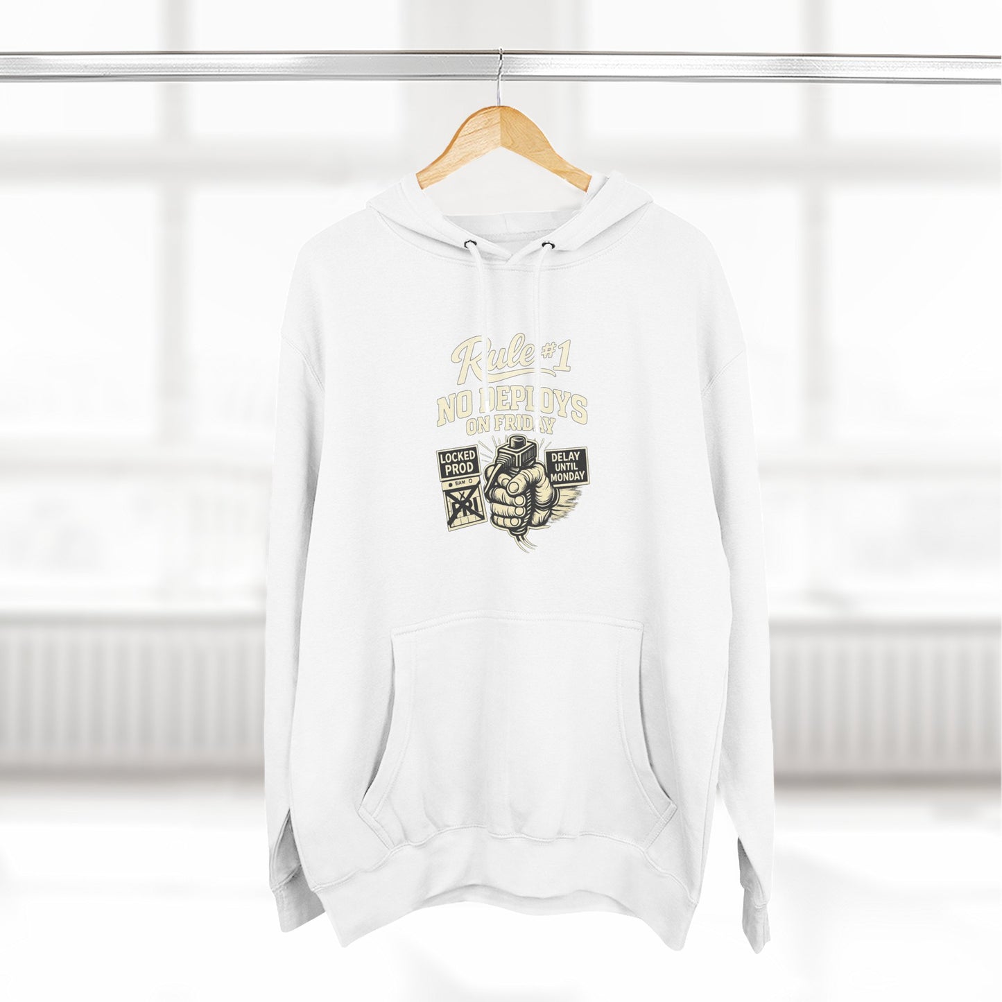 Rule 1 No Deploys on Friday | Unisex Developer Hoodie