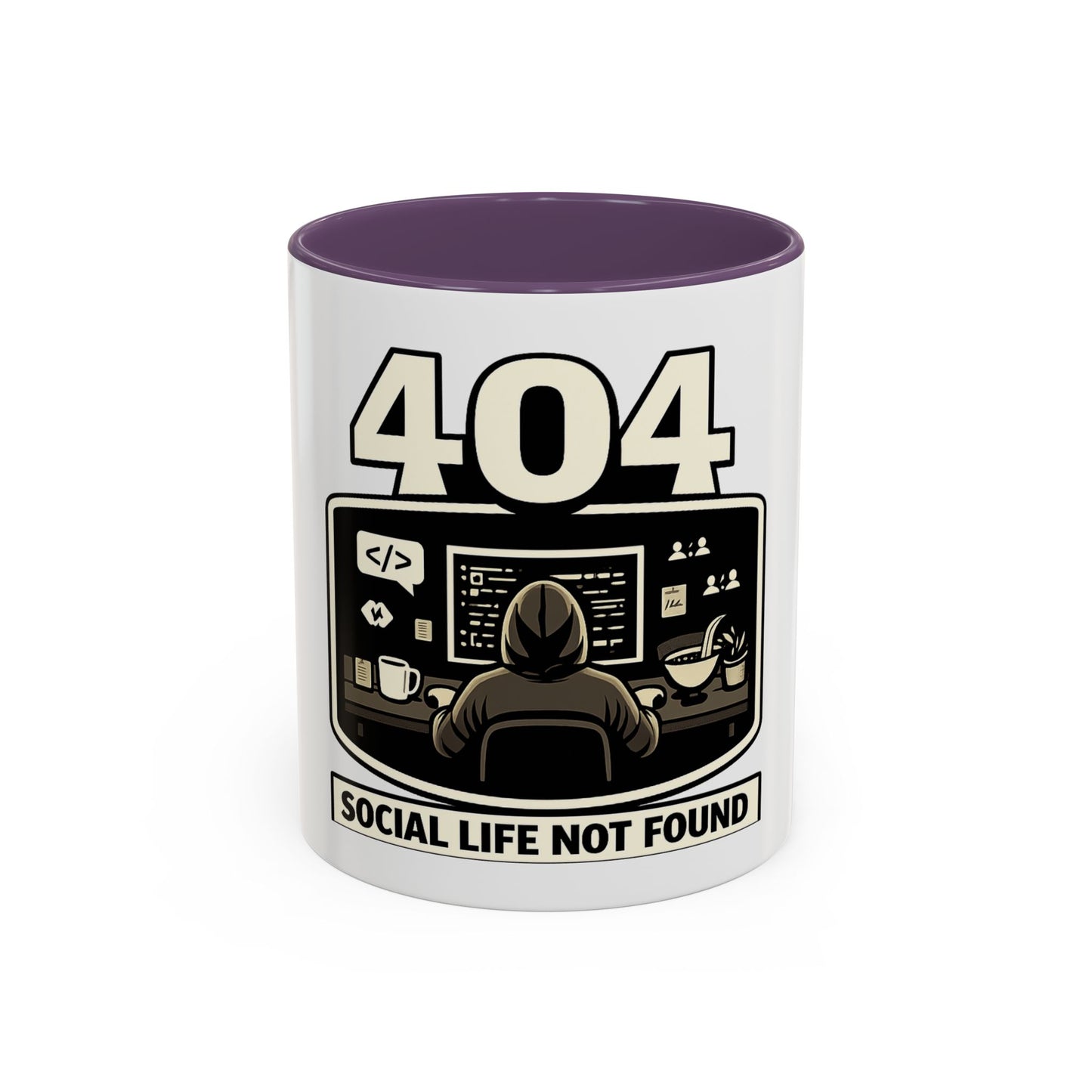 404 Social Life Not Found | Developer Coffee Mug