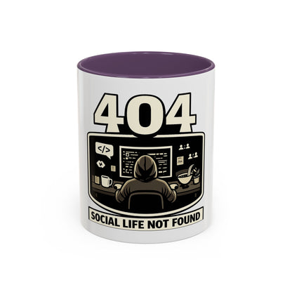 404 Social Life Not Found | Developer Coffee Mug