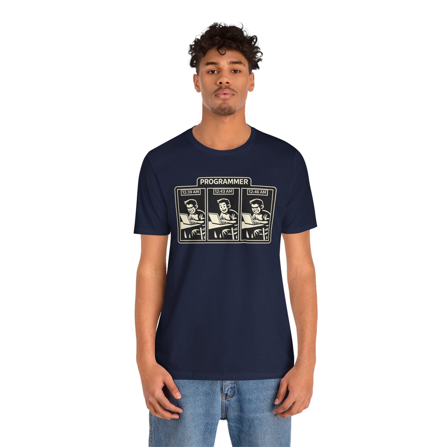 Programmer Timeline, Late Night Coding | Unisex Developer T-Shirt