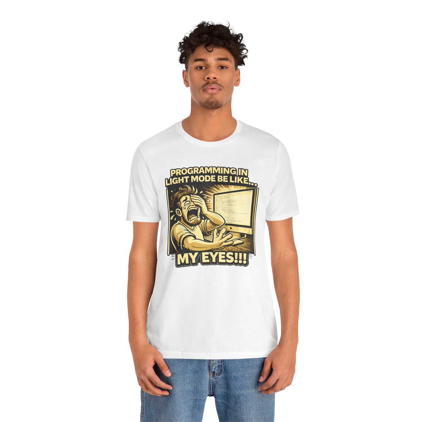 Programming in Light Mode Be Like | Unisex Developer T-Shirt