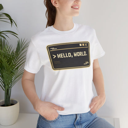 Hello World, Terminal | Unisex Developer T-Shirt