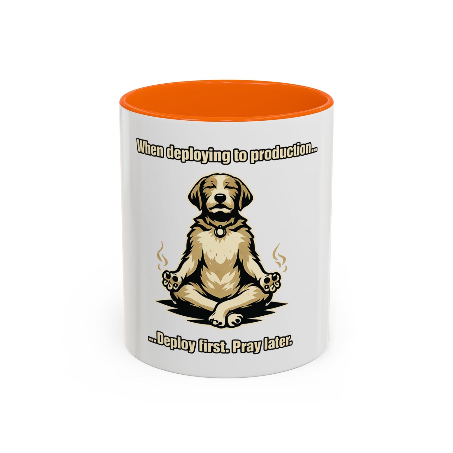 Deploy Fast, Pray Later | Developer Coffee Mug