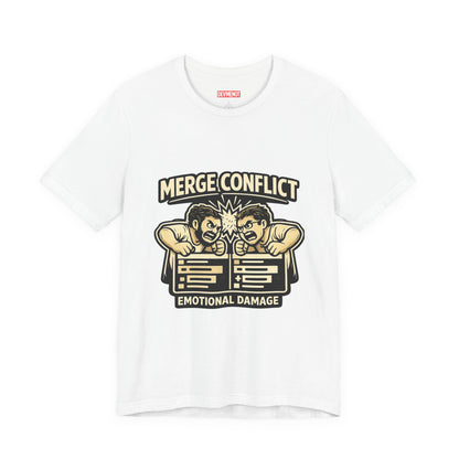 Merge Conflict, Emotional Damage | Unisex Developer T-Shirt