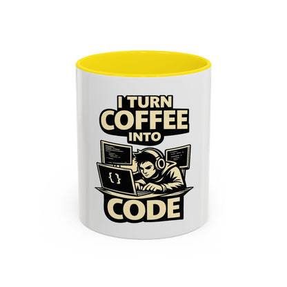 I Turn Coffee Into Code | Developer Coffee Mug