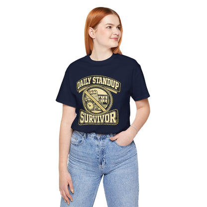 Daily Standup Survivor | Unisex Developer T-Shirt