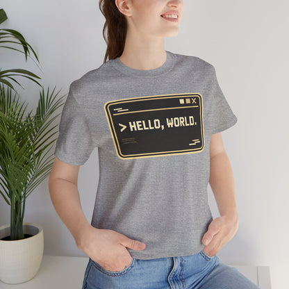 Hello World, Terminal | Unisex Developer T-Shirt