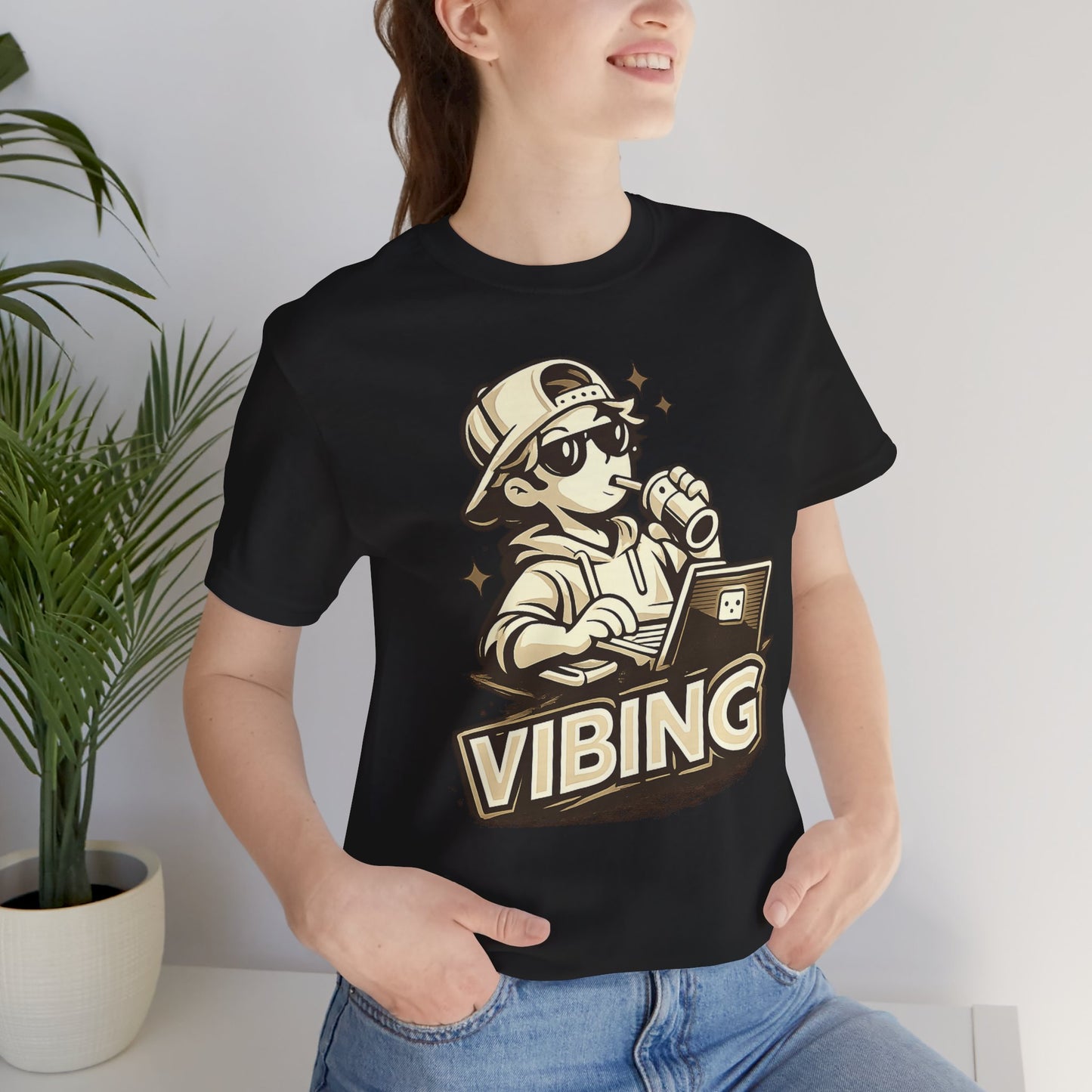 Vibing & Coding | Unisex Developer T-Shirt