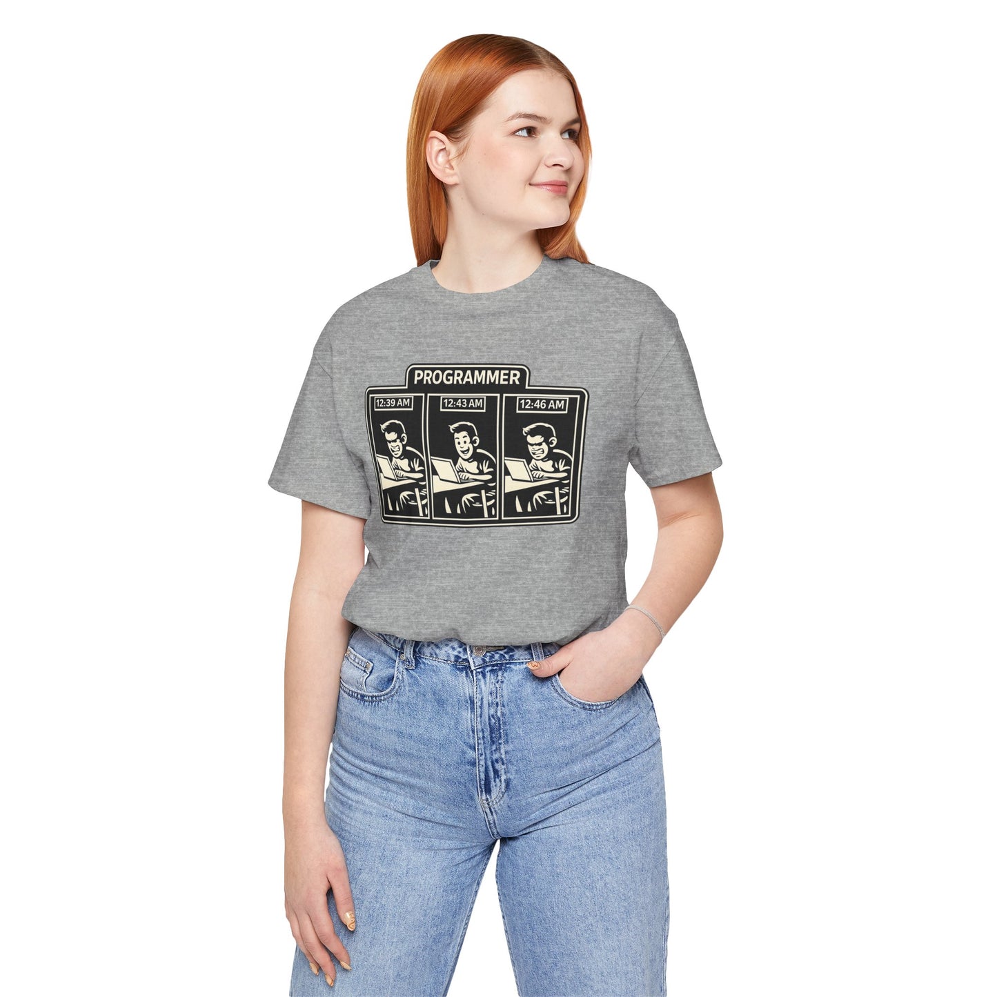 Programmer Timeline, Late Night Coding | Unisex Developer T-Shirt