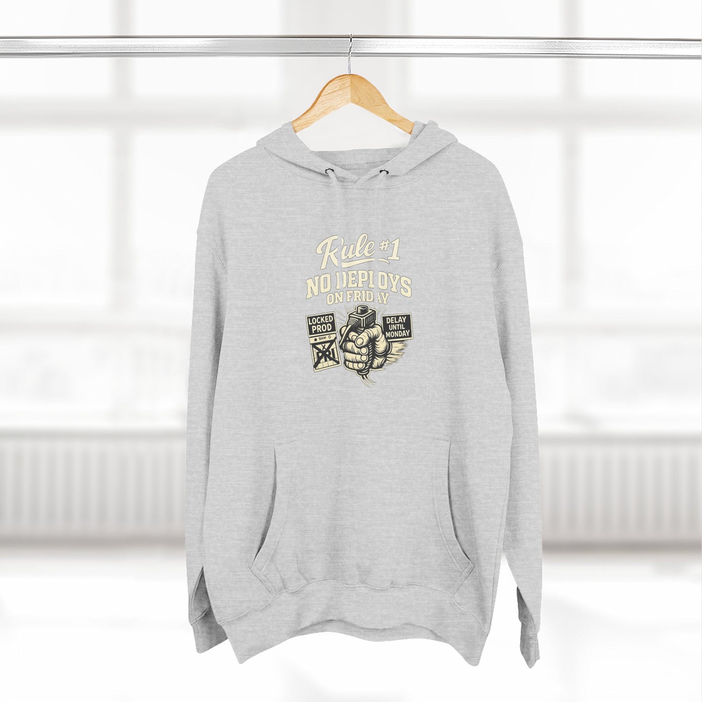 Rule 1 No Deploys on Friday | Unisex Developer Hoodie